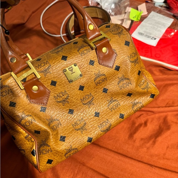MCM Brown Leather Handbag - Picture 1 of 8